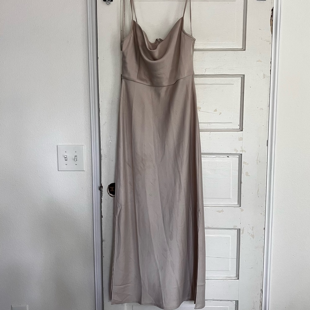 Sachin Babi BHLDN Cali Satin Midi Slip Dress